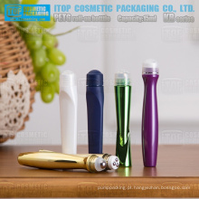 Delicado e bonito alta qualidade OEM disponível ampla aplicação plástica cosméticos essência roll-on frasco